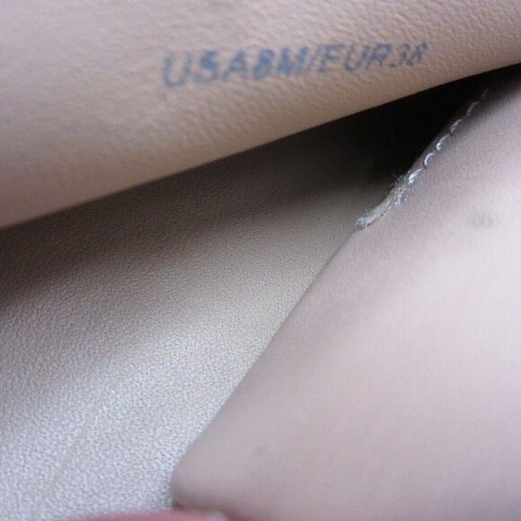 Vince Sneakers Kess Apricot Backless Leather Suede Slip On Flats Pink Women's 8 - Picture 6 of 7